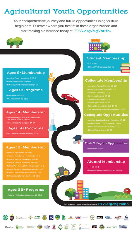 Agricultural Youth Opportunities roadmap infographic