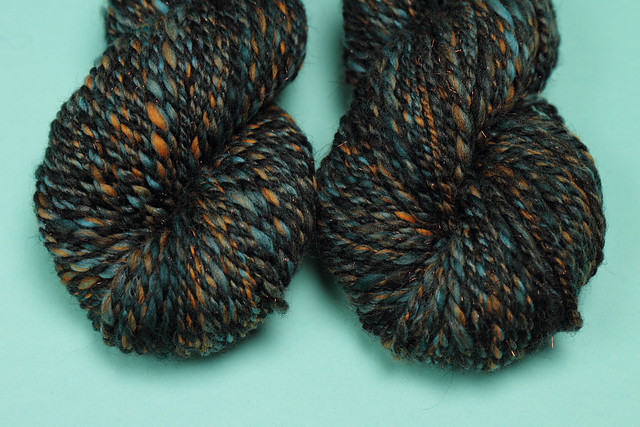Rebel Blend extra fine Merino and Stellina combed top/roving spinning fibre 125g – ‘Patina’