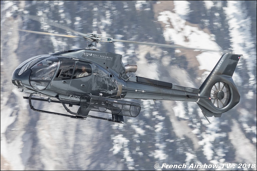 Eurocopter EC-130B-4 - F-HDRY , Héli Securité - Helicopter Airline , Fly Courchevel 2018 - Altiport Courchevel , Meeting Aerien 2018
