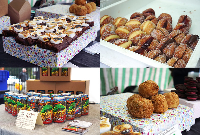 Gluten free doughnuts, smores brownies and scotch eggs from Floris Bakery + Luke's Cider | Stroud Green Market | Finsbury Park | North London | My gluten free Finsbury Park guide