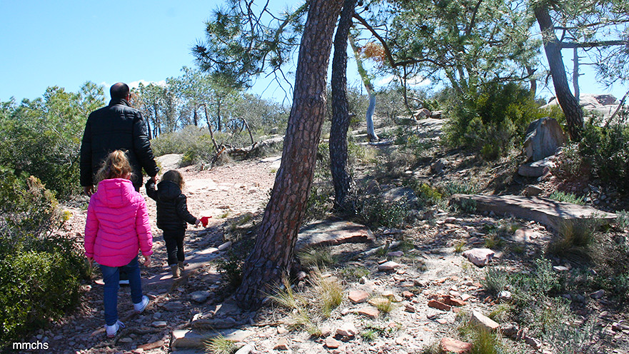 excursión en familia por el Garbí en la sierra Calderona