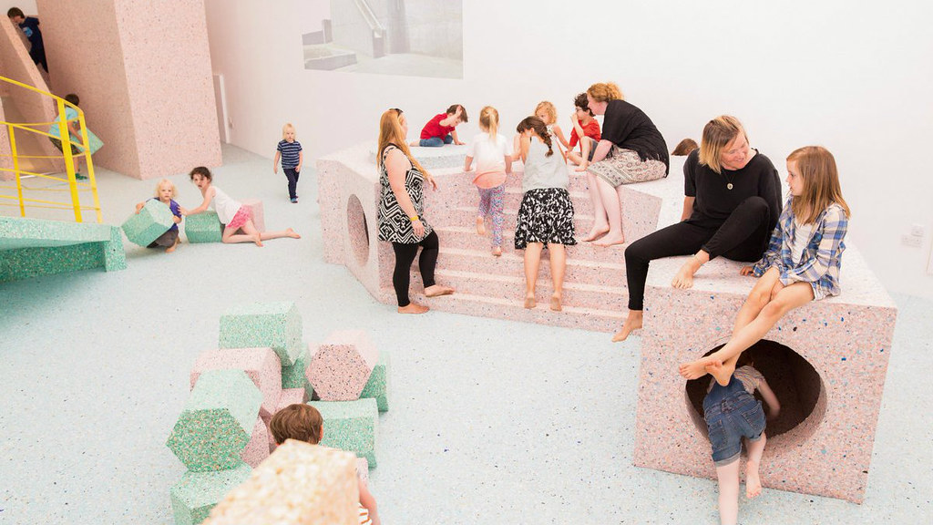 The brutalist playground welcomed thousands of young visitors to The Edge