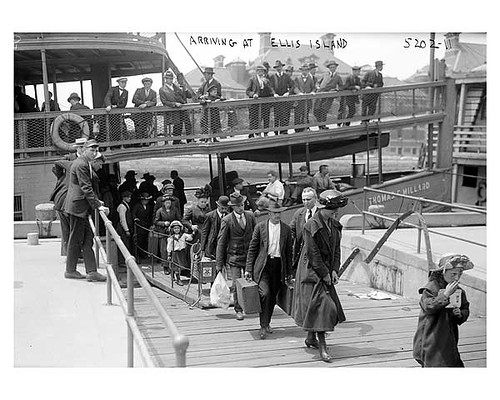 Immigrants Arriving at Ellis Island 1911