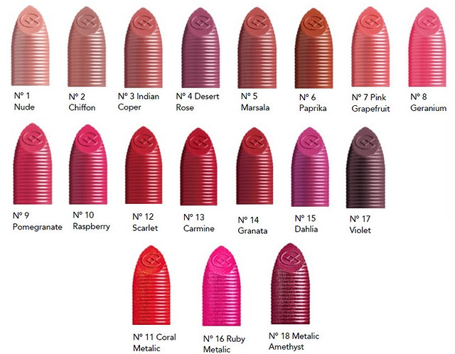 Unico Lipstick colores