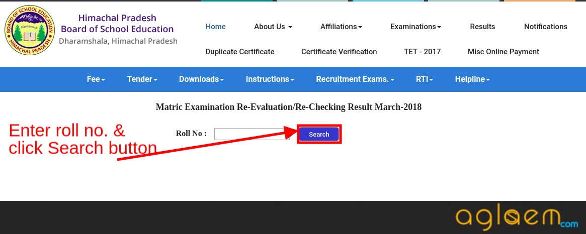 HPBOSE 10th Revaluation/ Re-Checking Result 2018