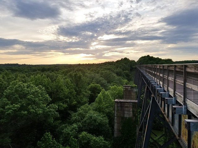 High Bridge Trail State Park’s centerpiece is the majestic High Bridge, which is more than 2,400 feet long and 125 feet above the Appomattox River. 