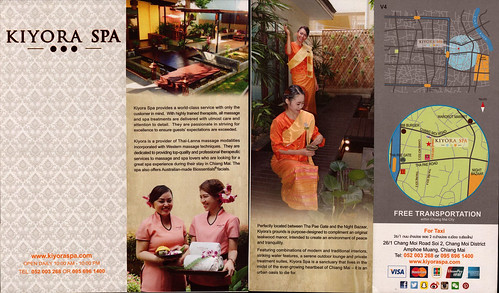 Brochure Kiyora Spa Chiang Mai Thailand 1