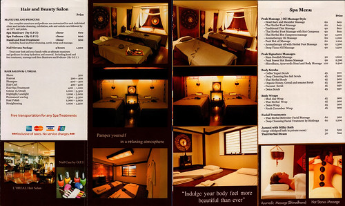 Brochure Peak Spa Chiang Mai Thailand 3