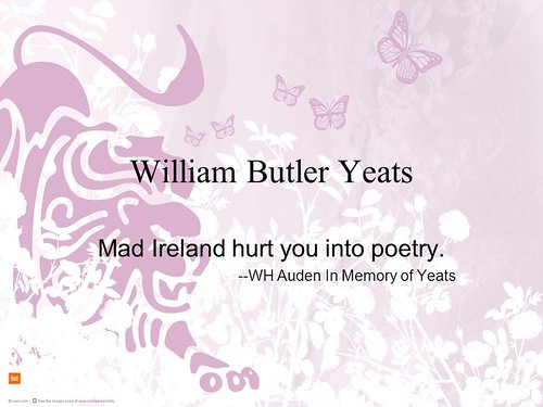 in memory of W. B. Yeats (2)