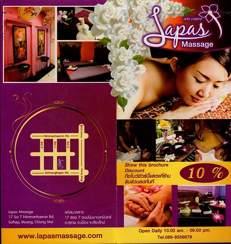 Brochure Lapas Massage Chiang Mai Thailand 1