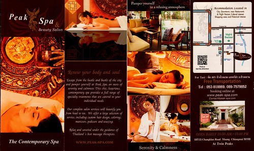 Brochure Peak Spa Chiang Mai Thailand 2