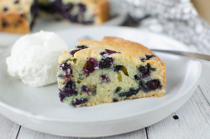 Blueberry Orange Coffee Cake - soft cake filled with fresh blueberries and orange zest! What's better than cake for breakfast?