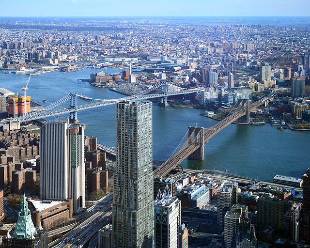 Vistas del Hudson desde el edificio One World de Nueva York