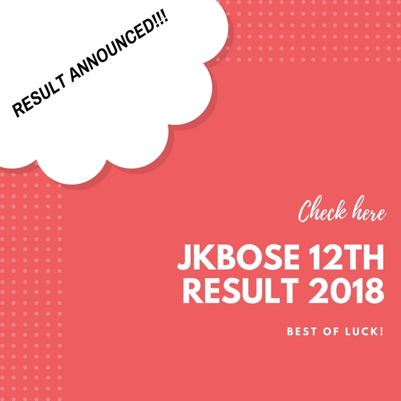 JKBOSE 12th Result 2018 Jammu Annual Summer Zone
