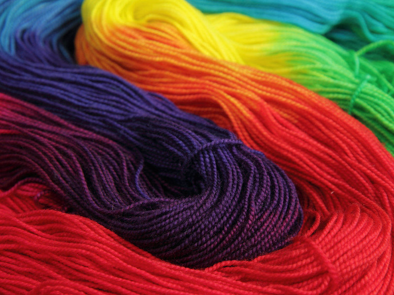 Favourite Sock – hand-dyed pure merino superwash wool 4 ply/sock yarn 100g – ‘Lollipop’