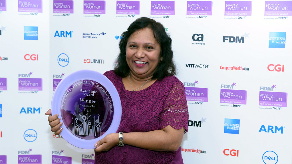 Winner of the 2017 FDM everywoman in Technology Awards Professor Semali Perera.