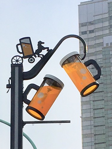 ビール坂の新しい街灯