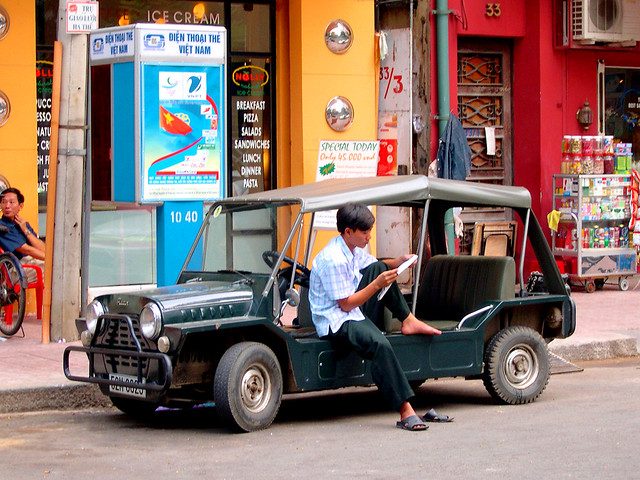 Mini moke in Saigon