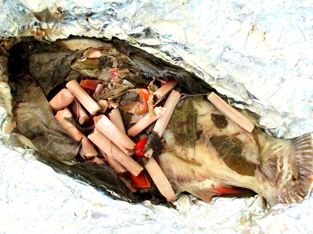 Fish, cooked Iban-style