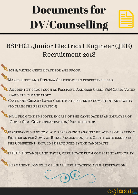 BSPHCL Junior Electrical Engineer (JEE) Recruitment 2018