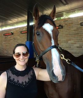 Natasha Hamilton (Racing Australia Equine Genetics Research Centre) with a Racehorse | Equus Education