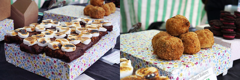 Gluten free smores brownies and scotch eggs from Floris Bakery in Stroud Green Market | Floris Foods | Gluten free Stroud Green Market guide | Finsbury Park | Crouch Hill | North London
