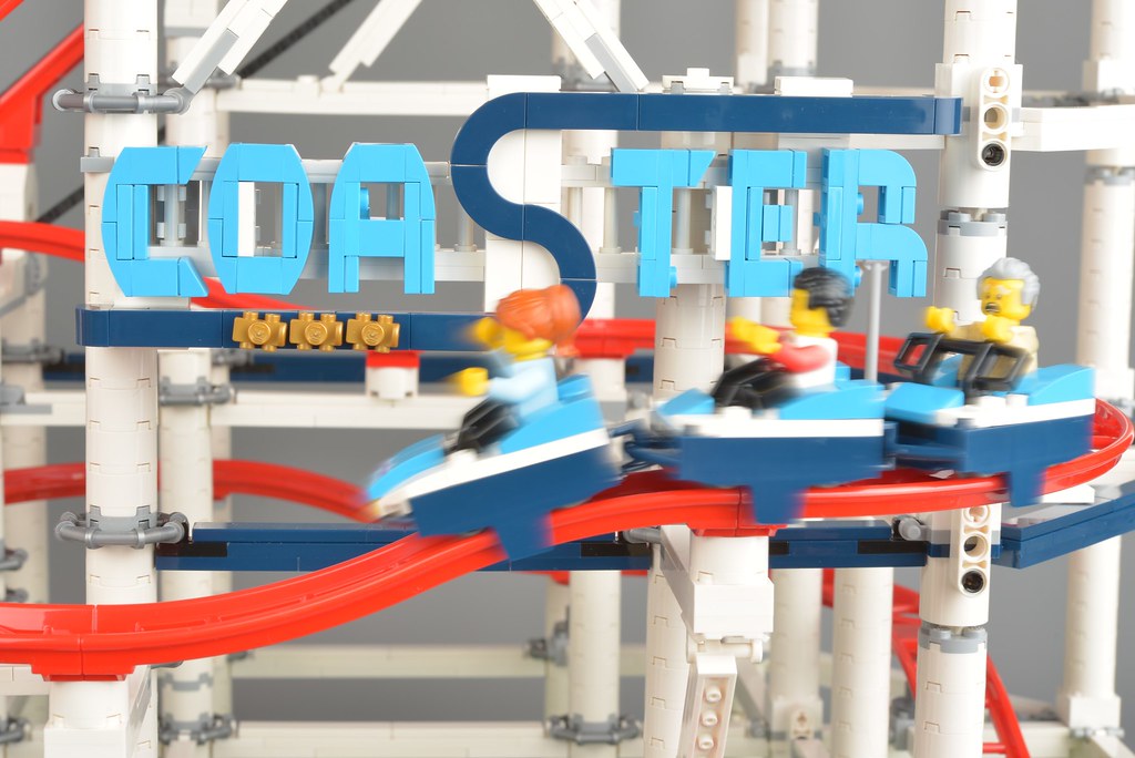 Combining both LEGO roller coasters into one massive ride