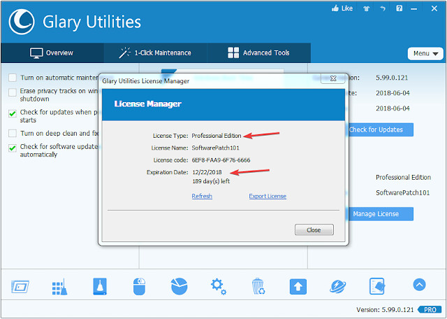 glary utilities pro free download with serial license key