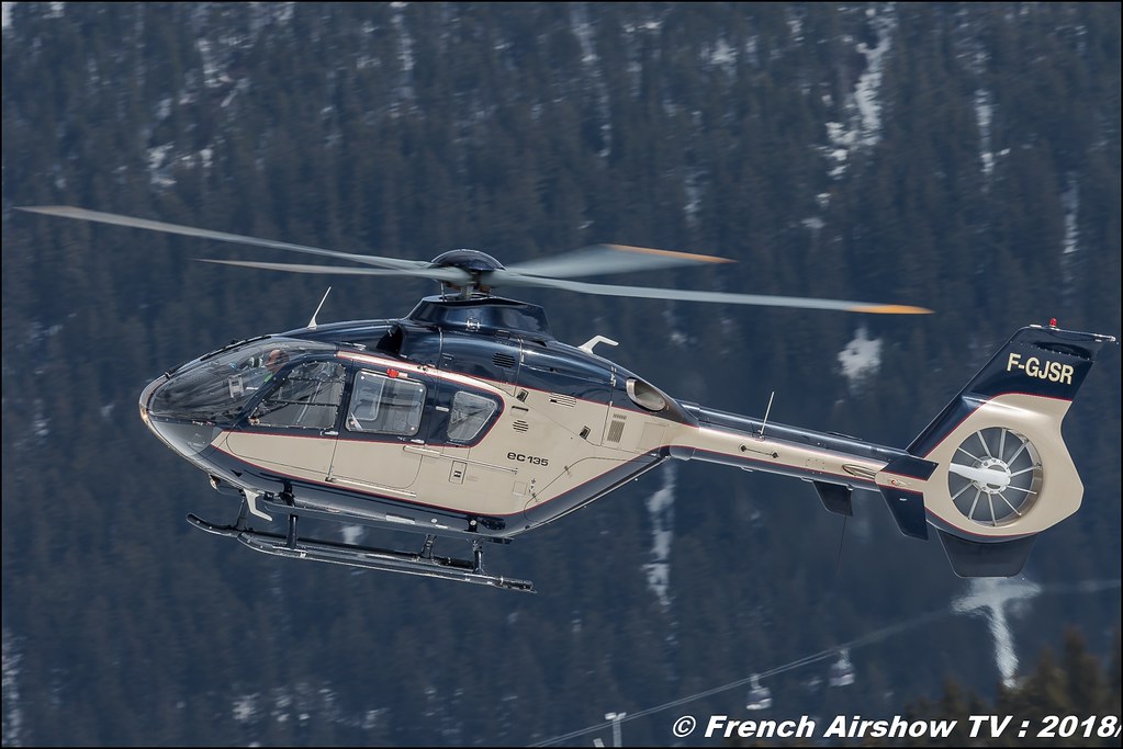 Eurocopter EC-135T2 - F-GJSR , SAF Helicopter , Fly Courchevel 2018 - Altiport Courchevel , Meeting Aerien 2018