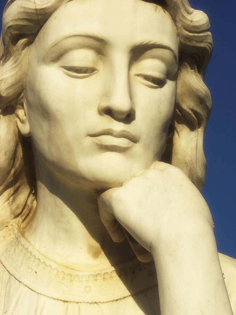 Woman Thinker | A statue at Oak Hill cemetary in San Jose, C… | Flickr