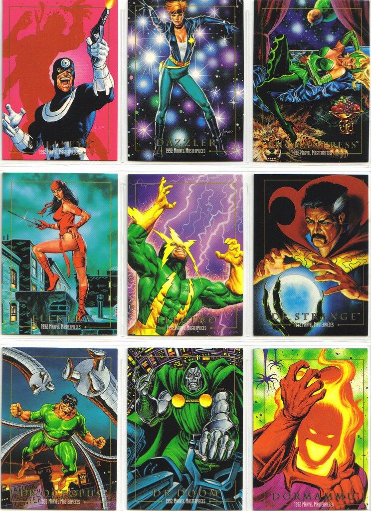 Marvel Masterpieces 1992 Base cards 3/11 Michael Conde
