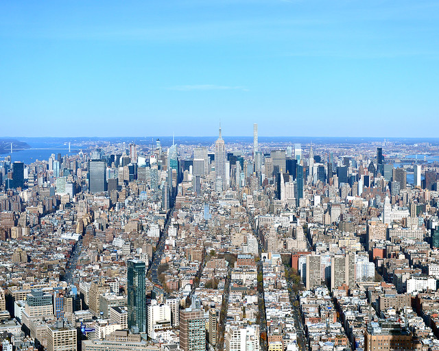 Vistas de todo Nueva York con el Empire State al fondo desde el mirador del One World de Nueva York
