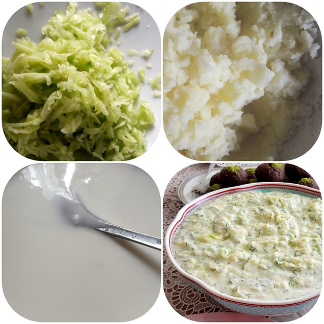yoğurtlu patates salatası