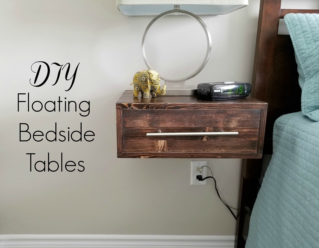 DIY Floating Bedside Tables