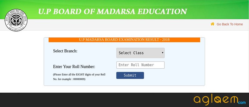 UP Board Madarsa Result 2018