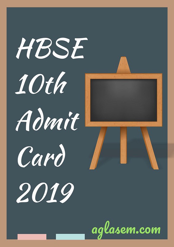 HBSE 10th Admit Card 2019