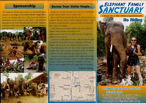 Elephant Family Sanctuary Chiang Mai Thailand Brochure 1