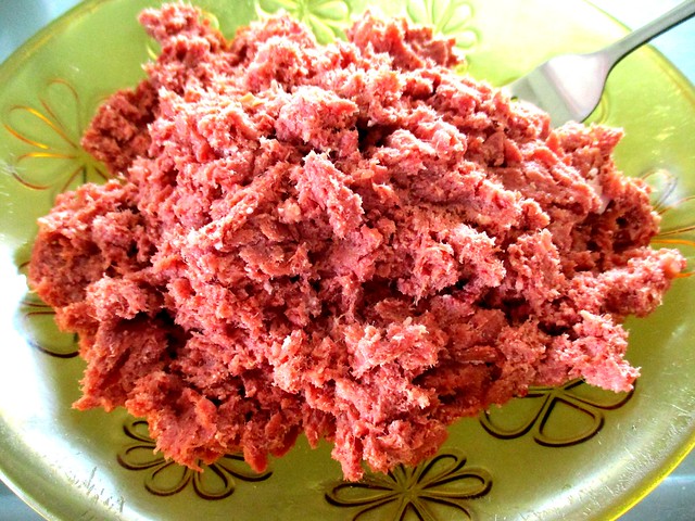 Corned beef, out of the can