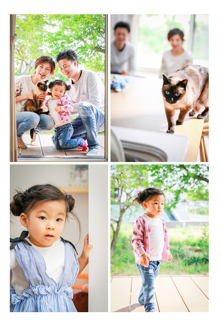 プロカメラマンが撮影するご自宅での家族写真（愛知県日進市）・フォトスタジオ・写真館とは違う