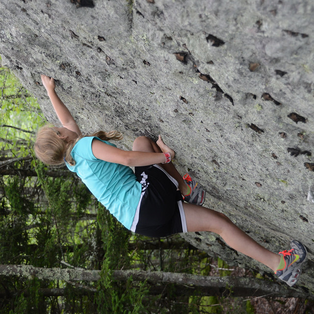 Rock climbing and bouldering are two popular outdoor activities at Grayson Highlands State Park, Va. Photo by Matt Asai