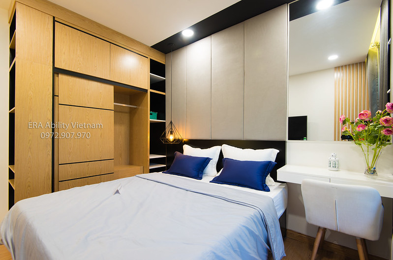 Phòng ngủ master nhà mẫu Celadon City