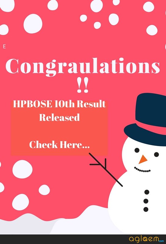 HPBOSE 10th Result 2018 Roll Number Wise