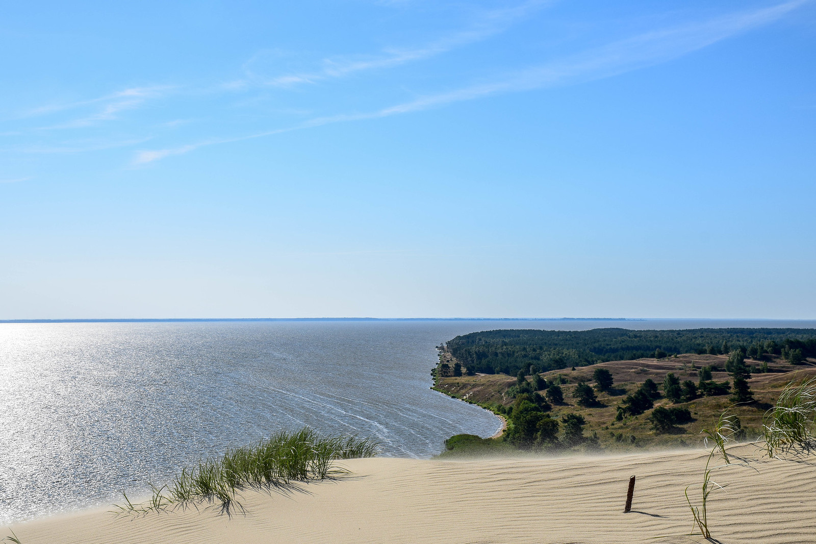 Hike to the giant sand dunes of Lithuania