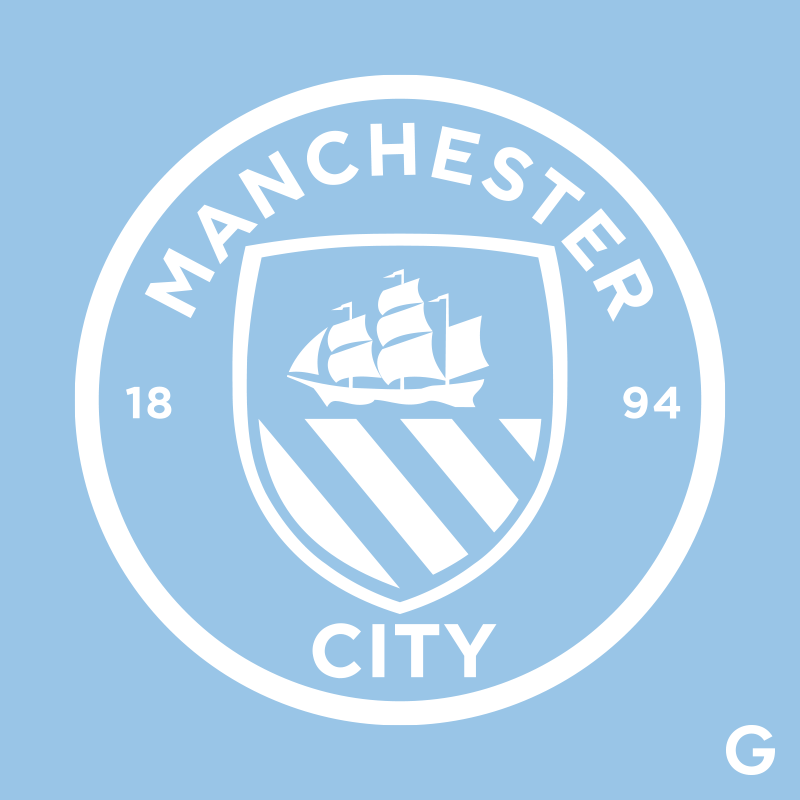 Manchester City FC Minimalistic Logo