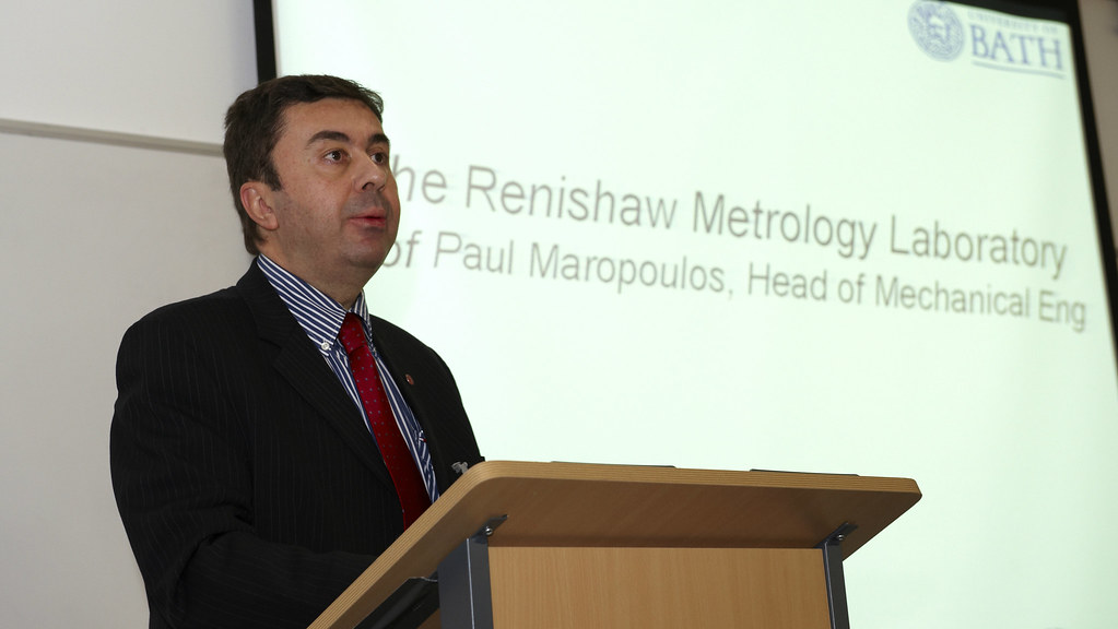 Professor Paul Maropoulos giving a talk