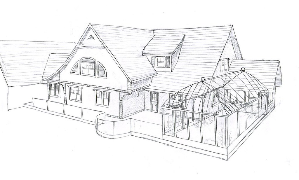 My House drawing, back side I have (new) photos, but I