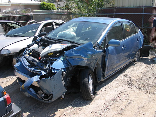 My Wrecked Prius | Wreckage of my Toyota Prius, which was re… | Flickr