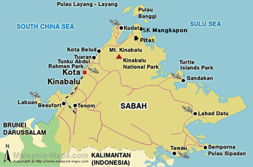 Image result for PETA SABAH