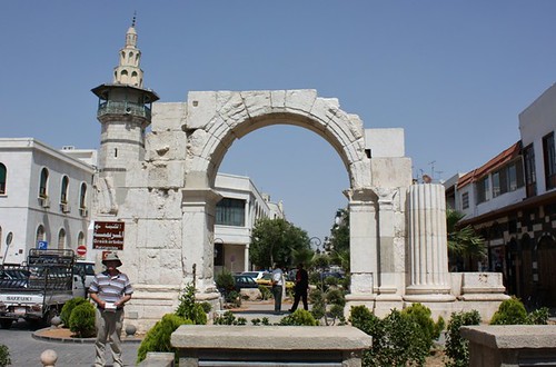 Roman arch, Straight Street, Damascus.