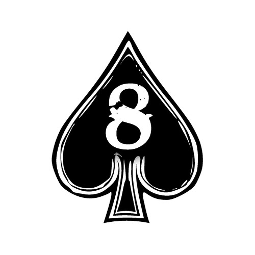 eight | sticker design for Aces & Eights | Lauren Holmes | Flickr